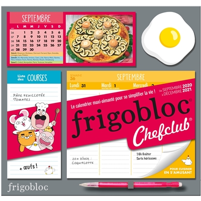 Frigobloc Chefclub hebdo : de septembre 2020 à décembre 2021