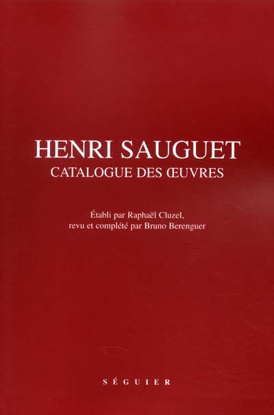 Henri Sauguet (1901-1989) : catalogue des oeuvres