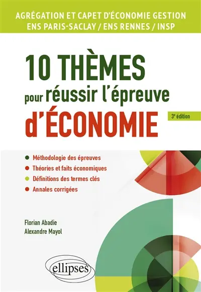 10 thèmes pour réussir l'épreuve d'économie : agrégation et CAPET d'économie gestion, ENS Paris-Saclay, ENS Rennes, INSP
