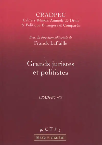Grands juristes et politistes