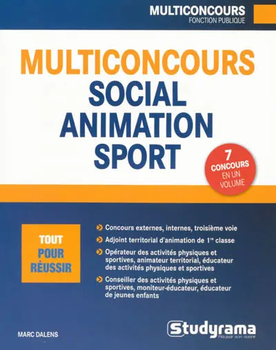 Multiconcours social, animation, sport