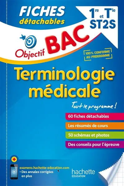 Terminologie médicale 1re & terminale ST2S : 60 fiches détachables