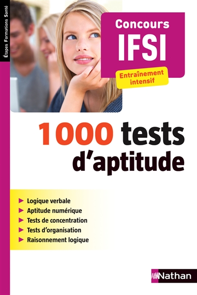 1.000 tests d'aptitude : concours IFSI : entraînement intensif