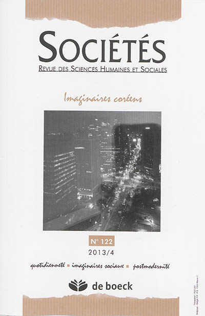Sociétés, n° 122. Imaginaires coréens