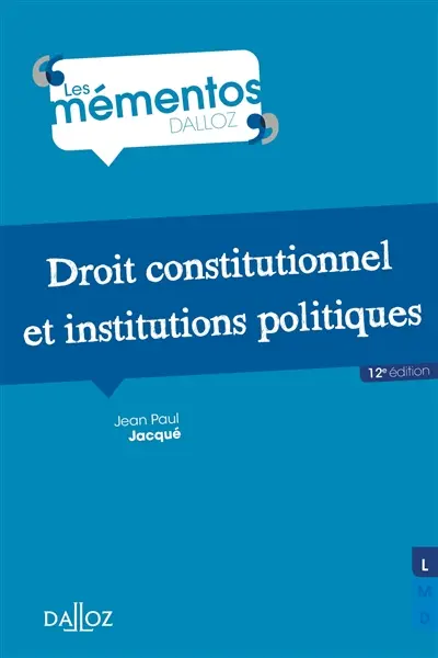 Droit constitutionnel et institutions politiques