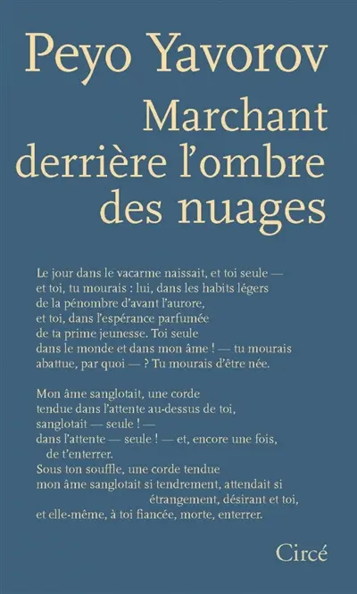 Marchant derrière l'ombre des nuages : poèmes
