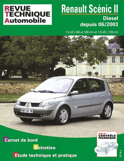 Revue technique automobile, n° 679.2. Renault Scénic II diesel