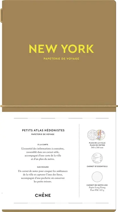 New York : papeterie de voyage