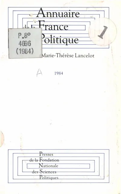 Annuaire de la France politique 1984