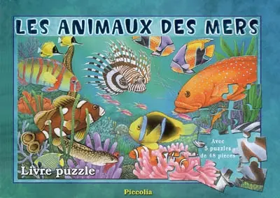 Les animaux des mers : livre puzzle