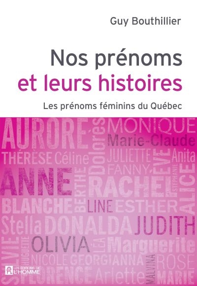 Les prénoms féminins du Québec