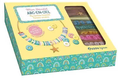 Mon bracelet arc-en-ciel. My rainbow bracelet. Pulsera arco iris
