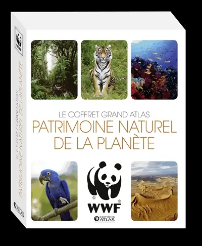 Patrimoine naturel de la planète : le coffret grand atlas