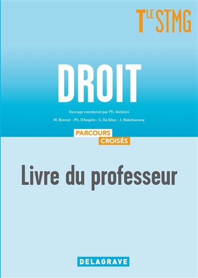 Droit terminale STMG : livre du professeur