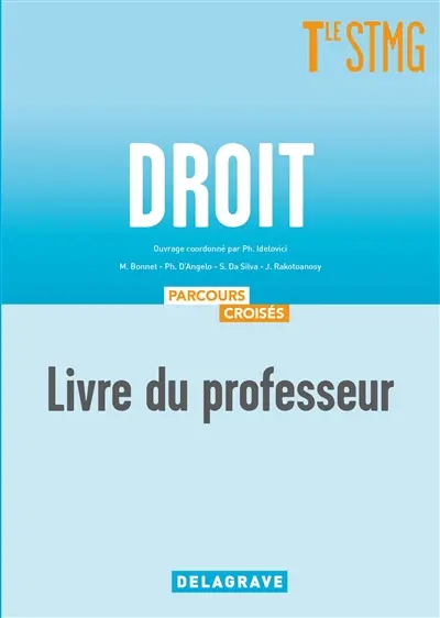 Droit terminale STMG : livre du professeur