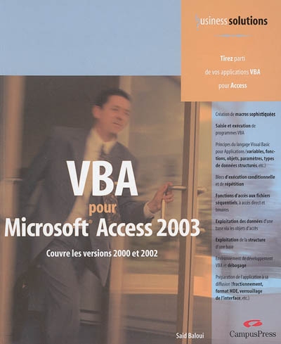 VBA pour Access 2003 : couvre les versions 2000 et 2002