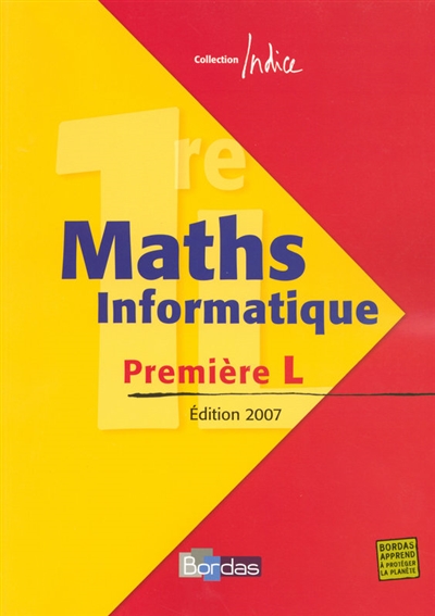 Maths, informatique première L