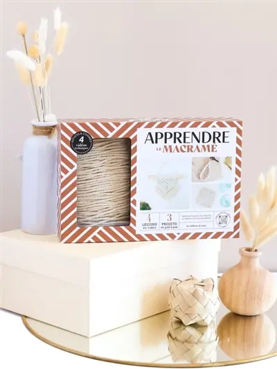 Apprendre le macramé : 4 leçons en vidéo, 3 projets en pas à pas : apprenez les bases du macramé et réalisez votre projet préféré