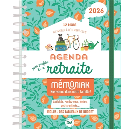 Agenda pour profiter de sa retraite 2026 : 12 mois, de janvier à décembre 2026