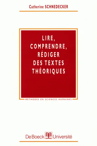 Lire, comprendre, rédiger des textes théoriques
