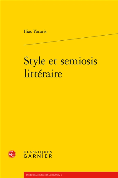 Style et semiosis littéraire