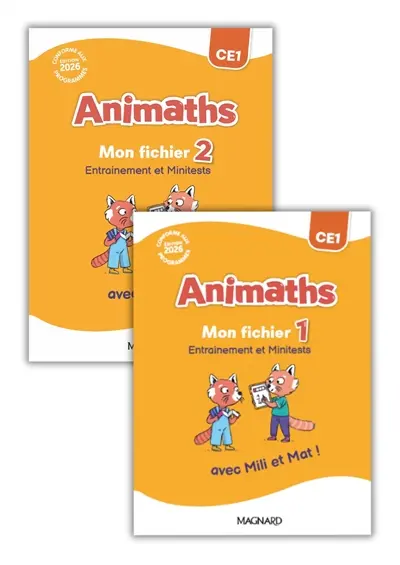 Animaths CE1 : fichier 1 + fichier 2 + planches