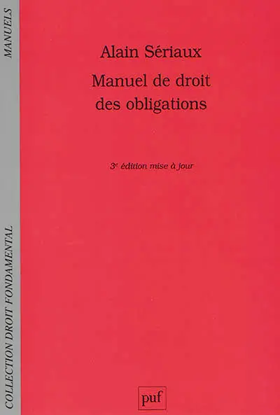 Manuel de droit des obligations