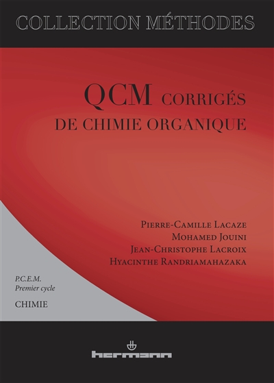 QCM corrigés de chimie organique : PCEM, premier cycle