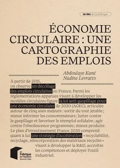 Economie circulaire : une cartographie des emplois