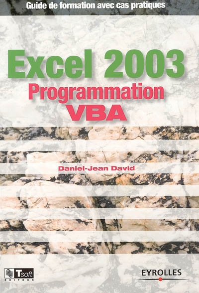 Excel 2003 : programmation VBA : guide de formation avec cas pratiques