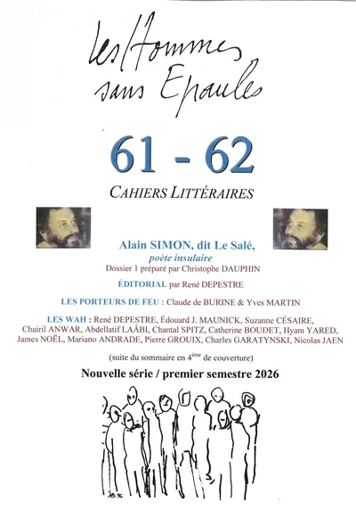 Les Hommes sans Epaules n°61/62 : Dossiers Alain Simon poète insulaire / La poésie palestinienne