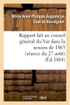 Rapport fait au conseil...