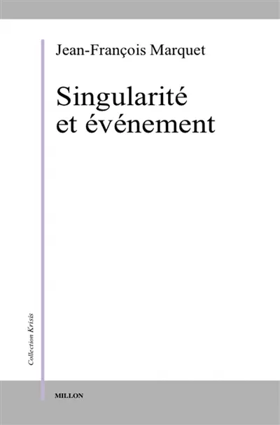 Singularité et événement