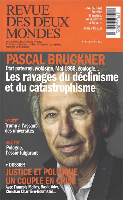 Revue des deux mondes. Justice et politique : un couple en crise