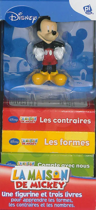 La maison de Mickey : une figurine et trois livres