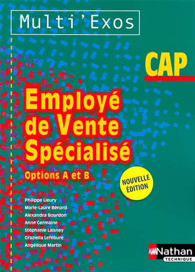 Employé de vente spécialisé options A et B : CAP