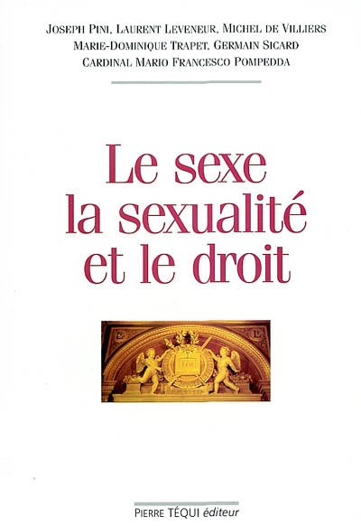 Le sexe, la sexualité et le droit : actes du XVIIe Colloque national de la Confédération des juristes catholiques de France
