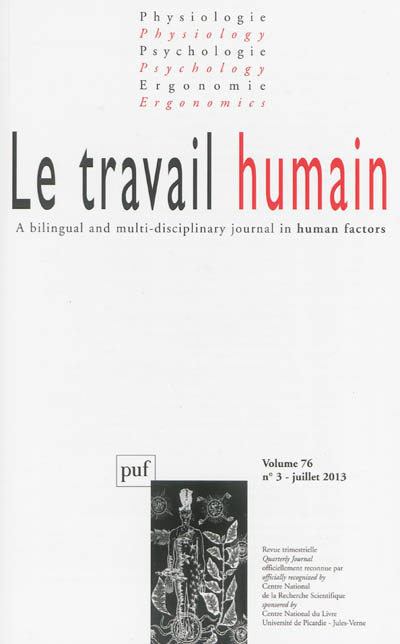 Travail humain (Le), n° 3 (2013)