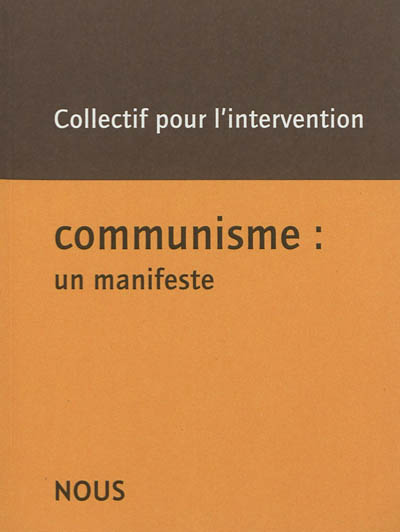 Communisme : un manifeste