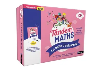 Tandem, maths CP : la boîte d'autonomie : plus de 50 activités progressives et différenciées, programme 2025