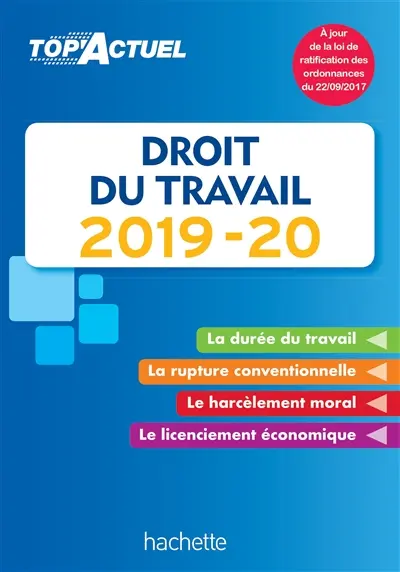 Droit du travail : 2019-20