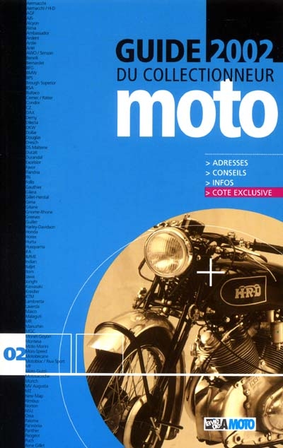 Guide 2002 du collectionneur moto : adresses, conseils, infos, cote exclusive