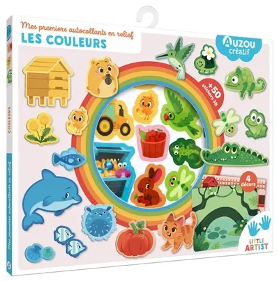 Mes premiers autocollants en relief : les couleurs