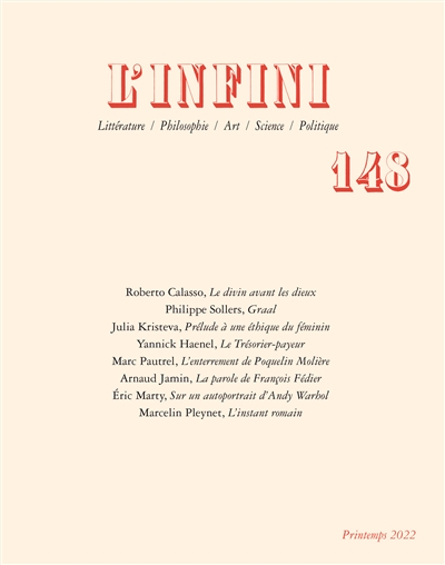 Infini (L'), n° 148