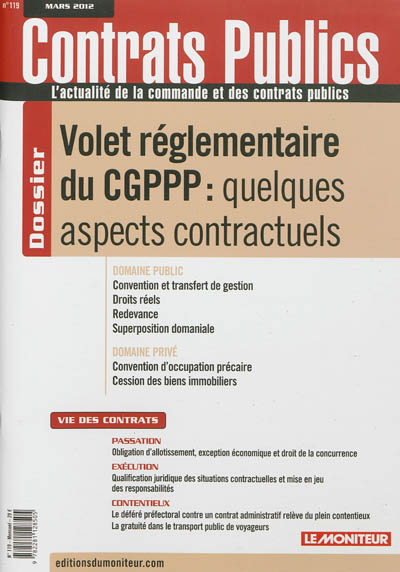 Contrats publics,...