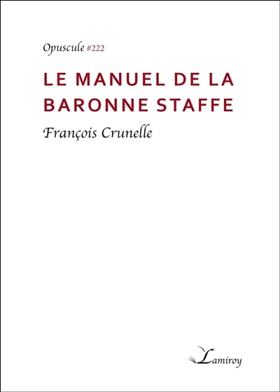 Le manuel de la baronne Staffe