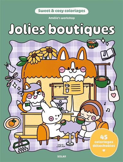 Jolies boutiques : sweet & cosy coloriages