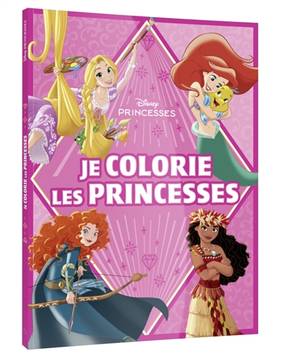 DISNEY PRINCESSES : Coloriages Géants : Je Colorie les Princesses