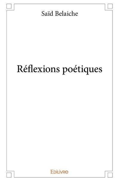 Réflexions poétiques