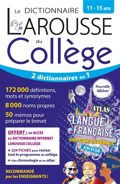 Le dictionnaire Larousse du collège, 11-15 ans